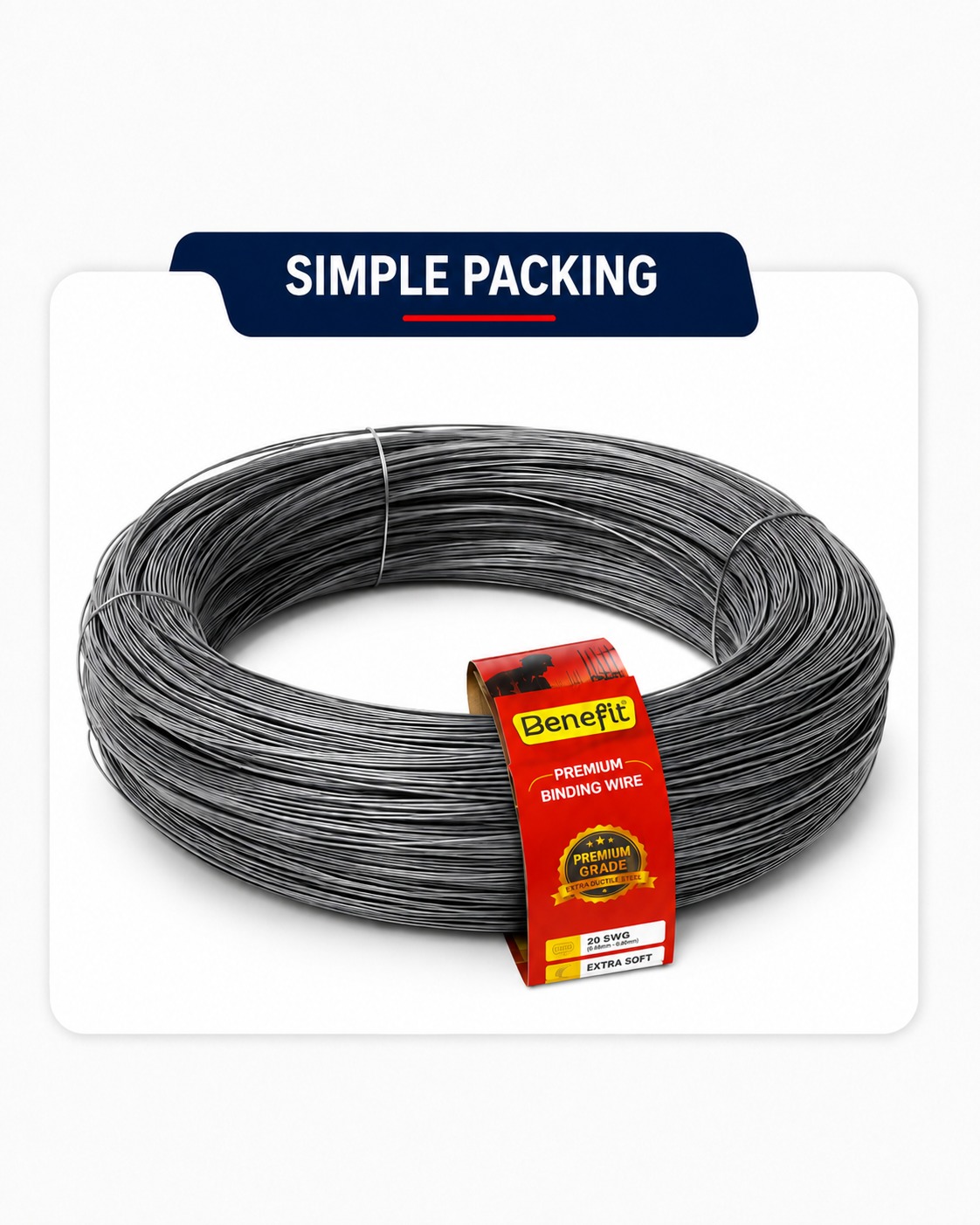 Benefit simple packing — bare coil